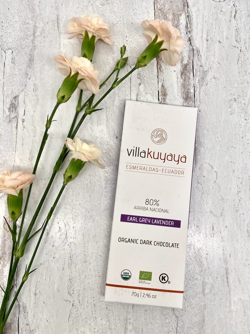 VillaKuyaya Earl Grey Lavender 80% Dark Chocolate