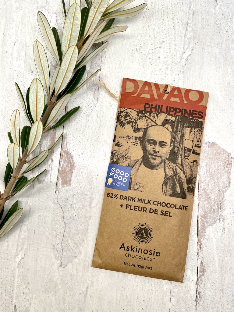 Askinosie Davao 62% Dark Milk + Fleur de Sel