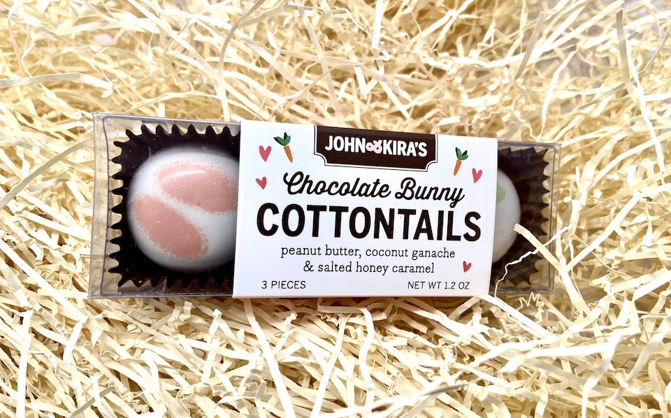 John & Kira Easter Chocolate Bunny Cottontails