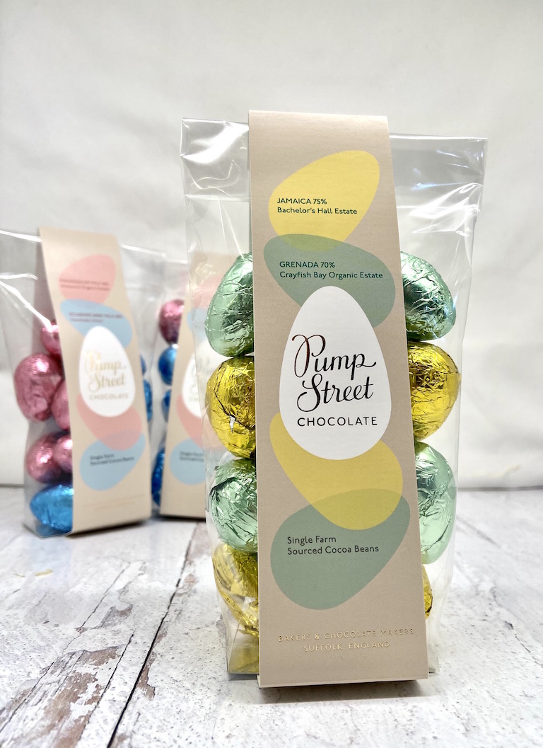 Pump Street Easter Eggs Dark Chocolate, 70%, 75%