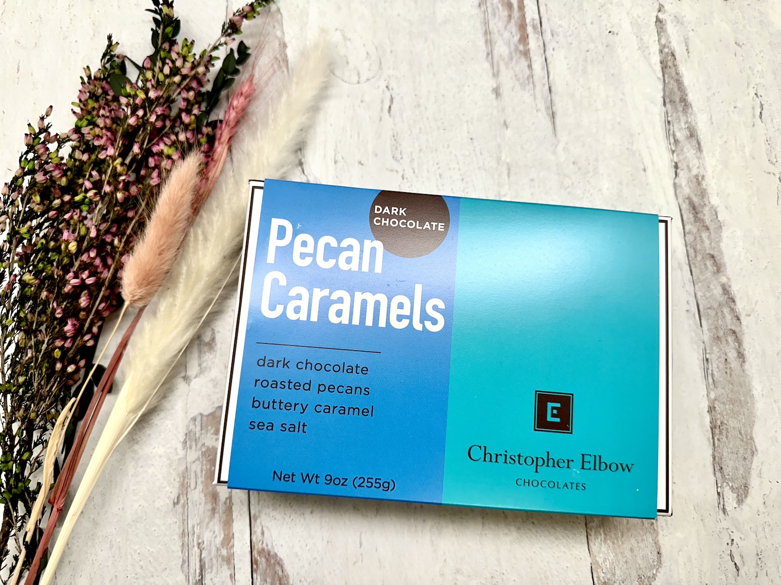 Christopher Elbow Fleur de Sel & Pecan Caramel Turtle Box