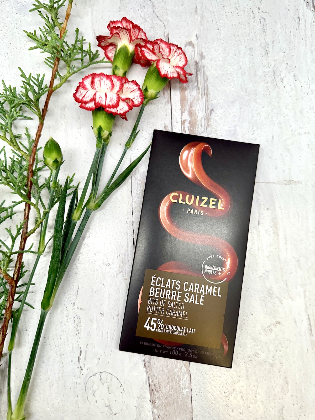 Michel Cluizel Milk Chocolate Salted Caramel, 45%