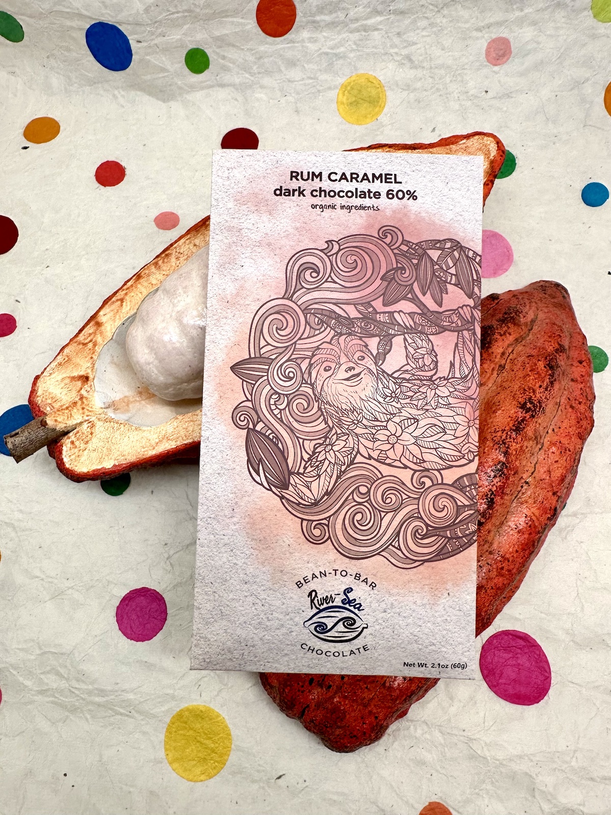 River Sea Rum Caramel Dark Chocolate 60%