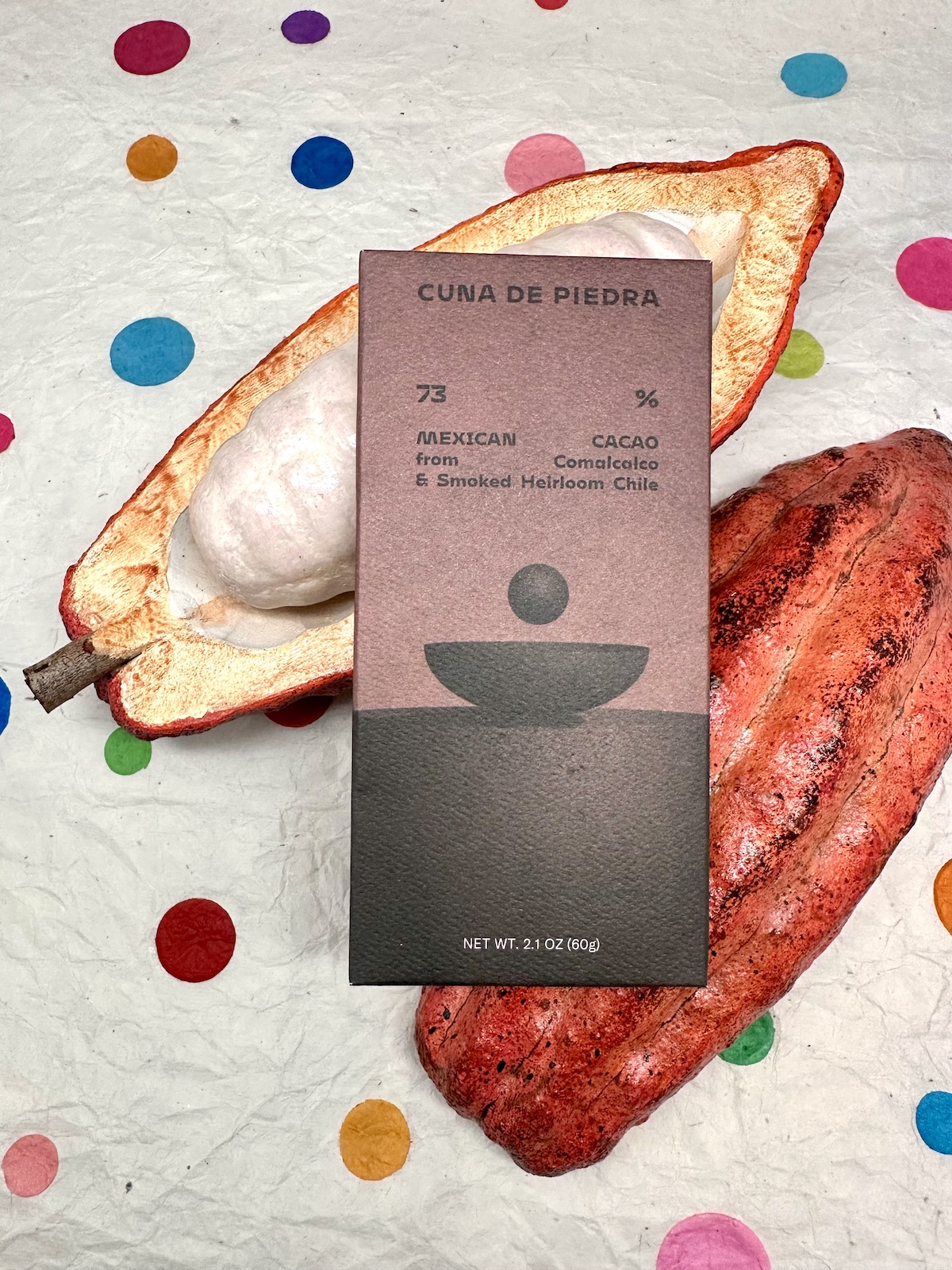 Cuna de Piedra Tabasco w/Smoked Heirloom Chile, 73%