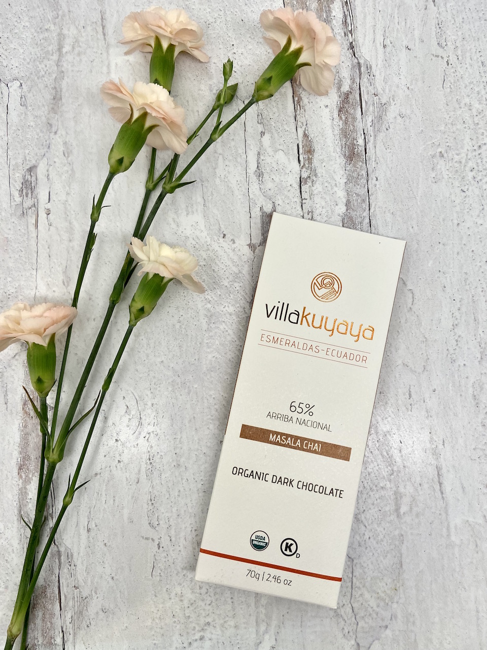 Villakuyaya Masala Chai 65% Organic Dark Chocolate