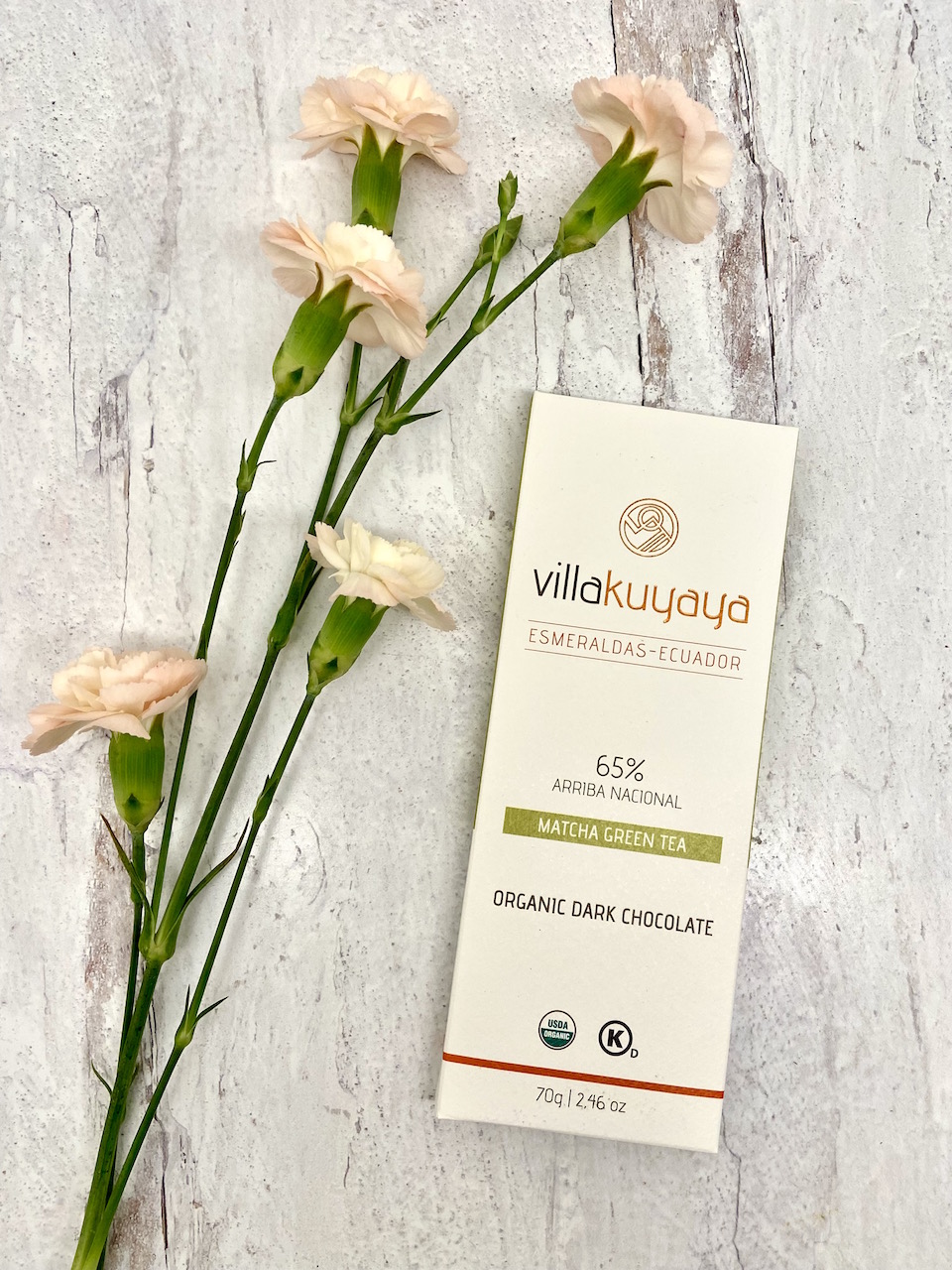 VillaKuyaya Matcha Green Tea 65% Dark Chocolate