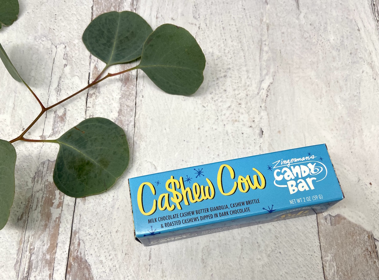 Zingerman’s Cashew Cow Candy Bar, full size