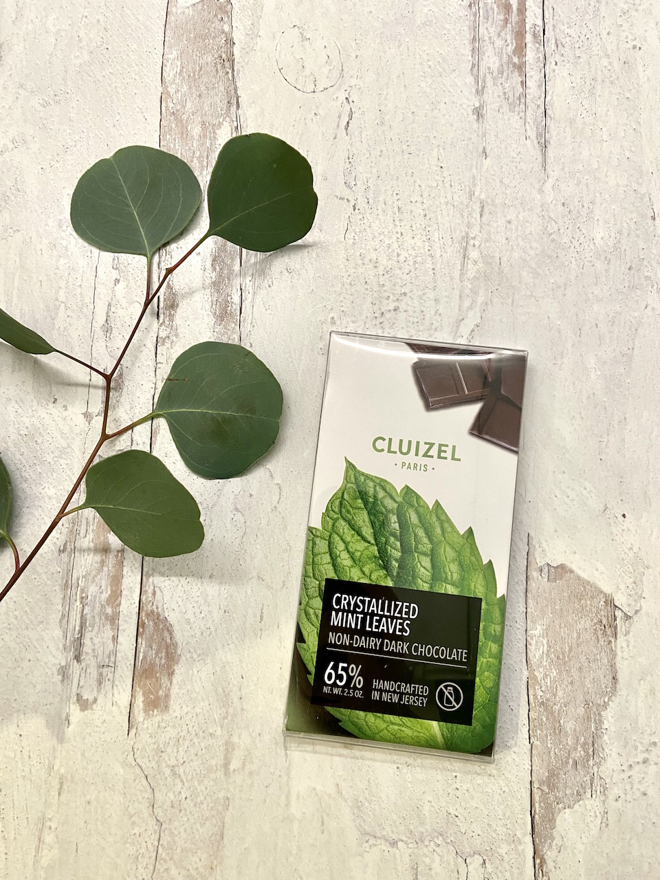 Michel Cluizel Crystallized Mint Leaves Dark Chocolate 65%