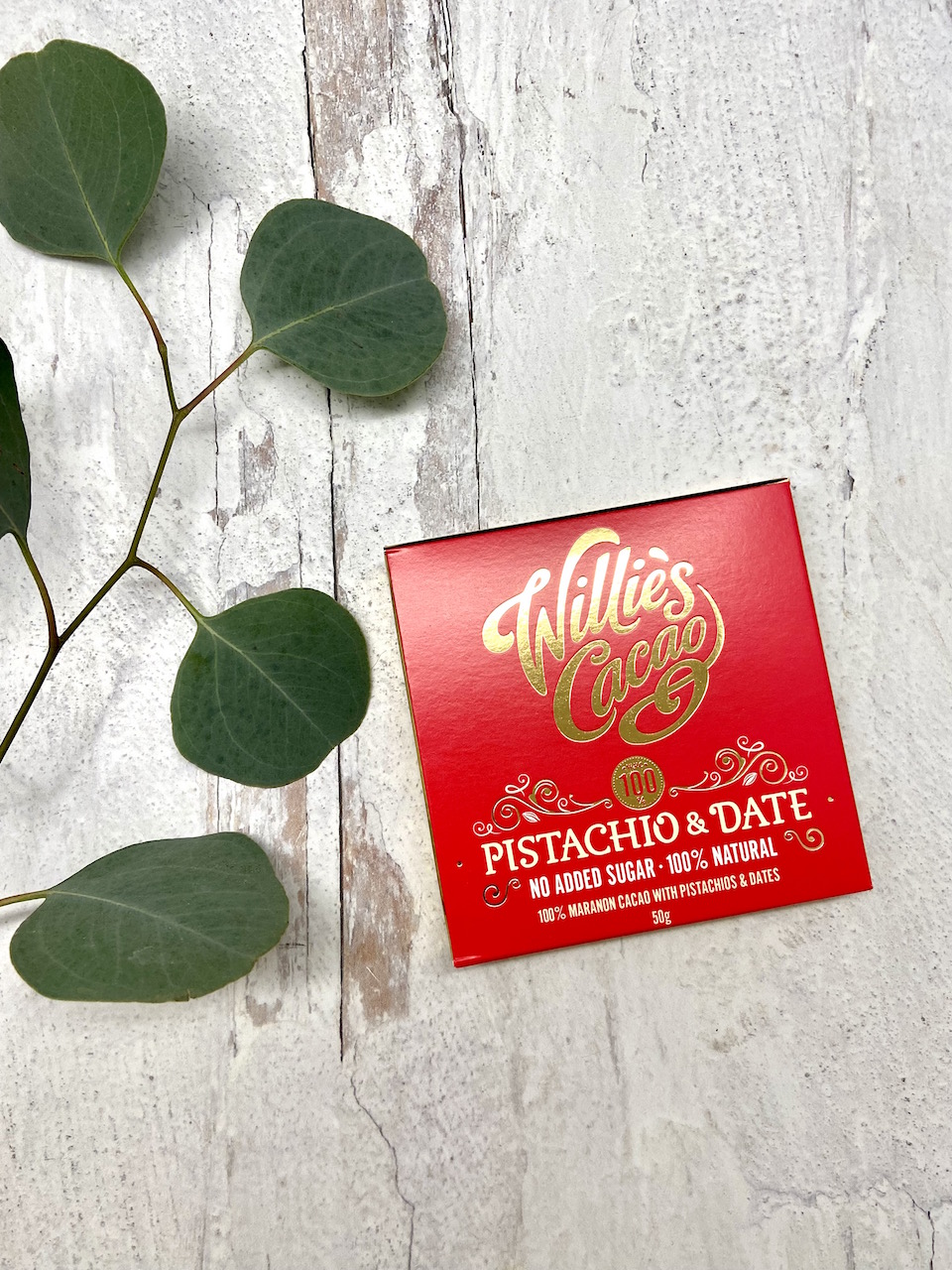 Willie’s Cacao Pistachio Date 100%