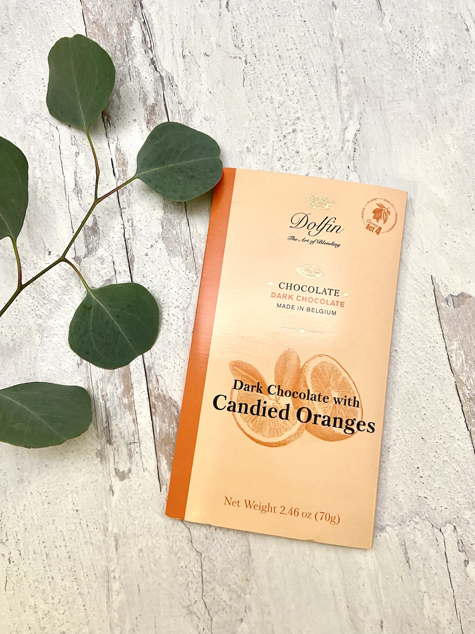 Dolfin Dark Chocolate with Candied Oranges