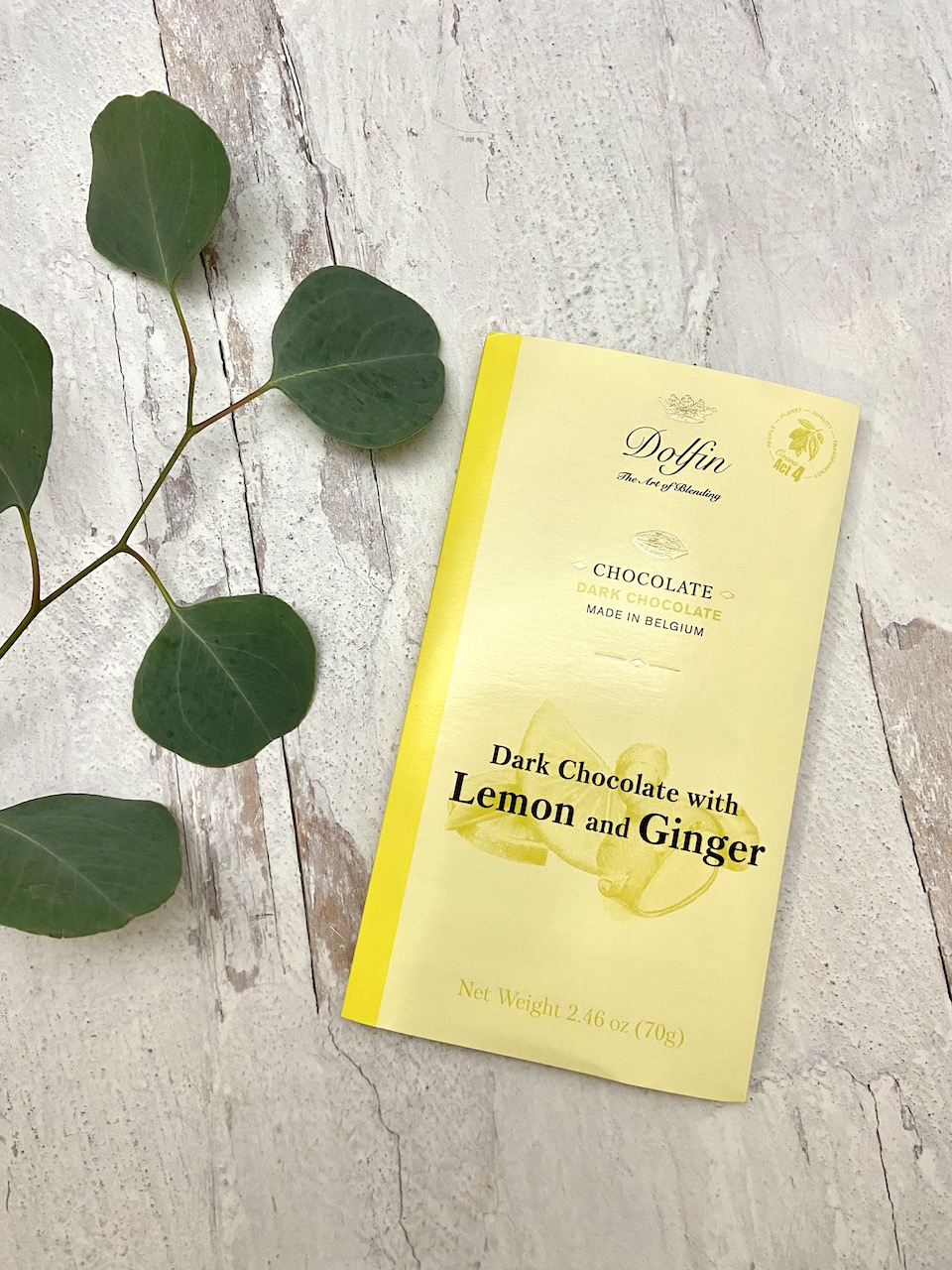 Dolfin Dark Chocolate with Lemon & Ginger