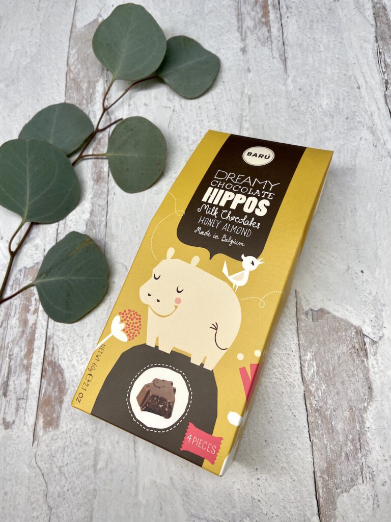 Baru Dreamy Chocolate Hippos Honey Almond 4pc