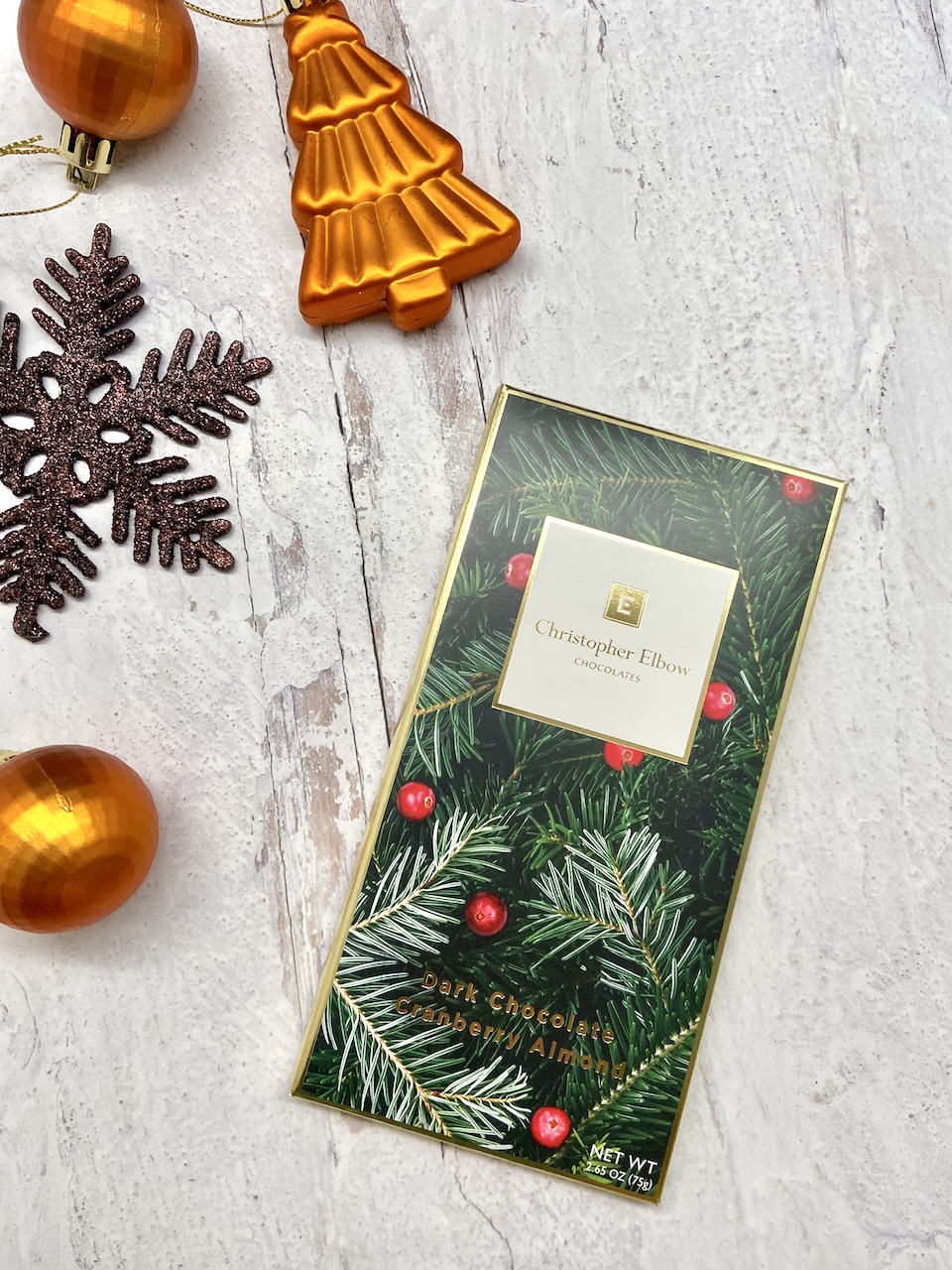 Christopher Elbow Holiday Cranberry Almond bar