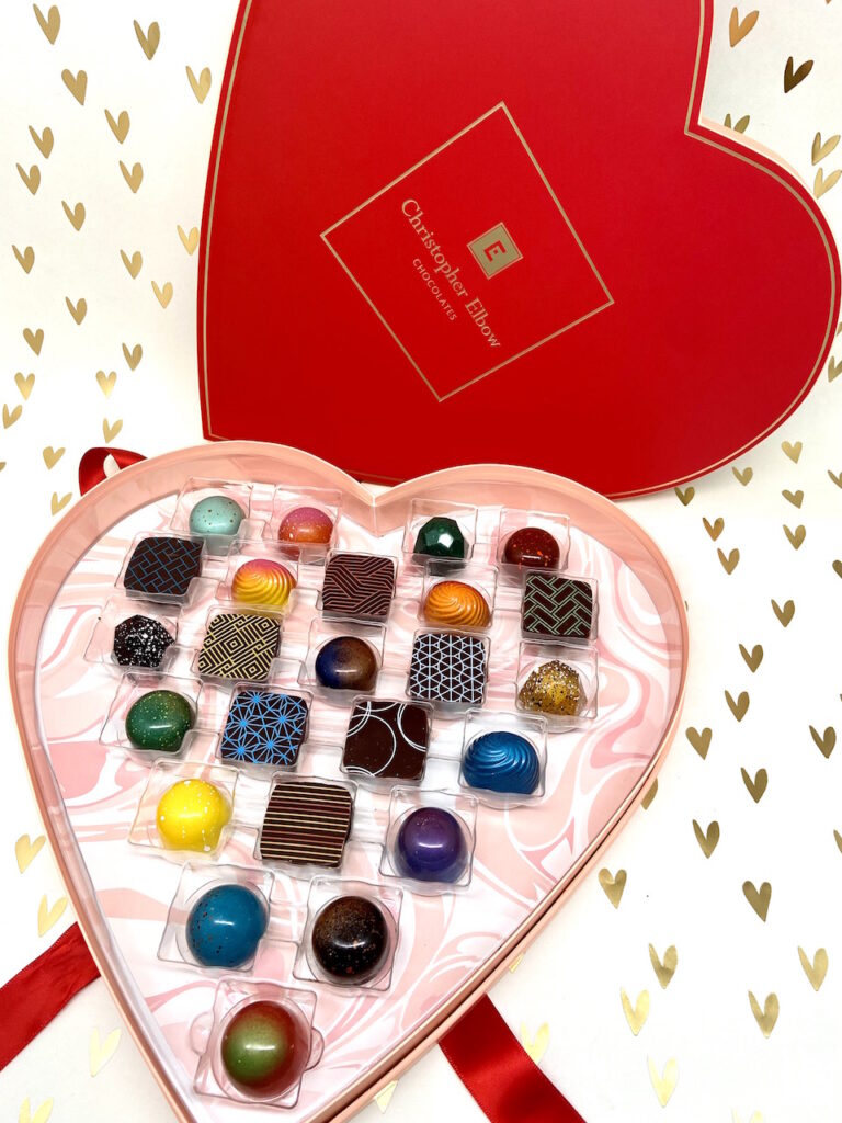 Gourmet Chocolate Hearts Gift Tower - Christopher Elbow Chocolates