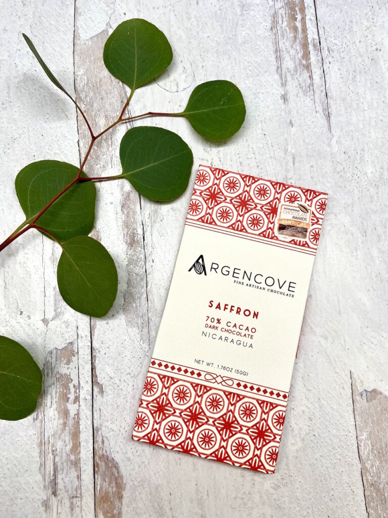 Argencove Saffron 70% Dark Chocolate