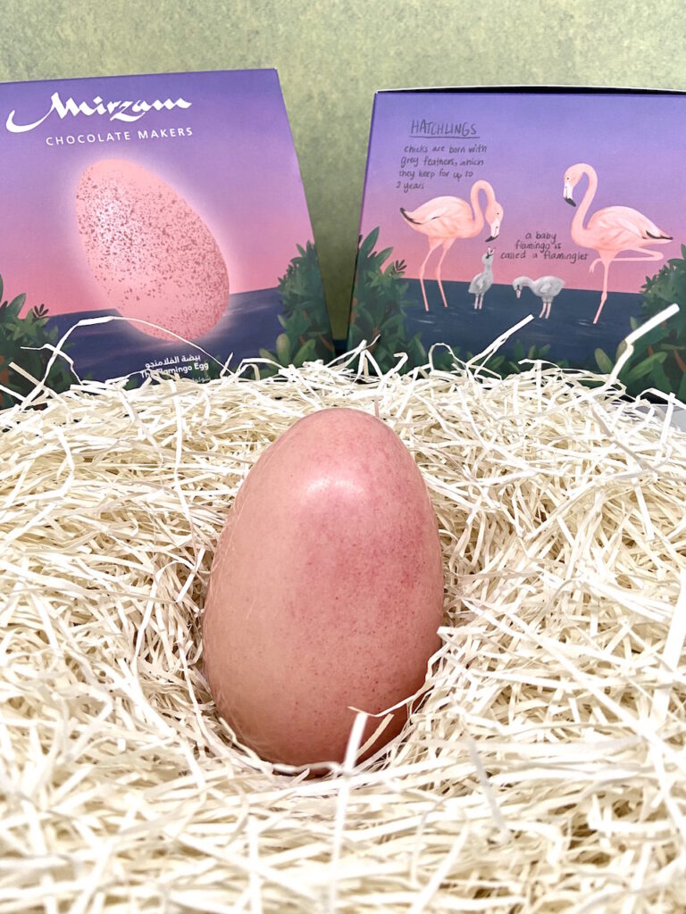 Mirzam Easter Egg Raspberry White Chocolate (The Flamingo)
