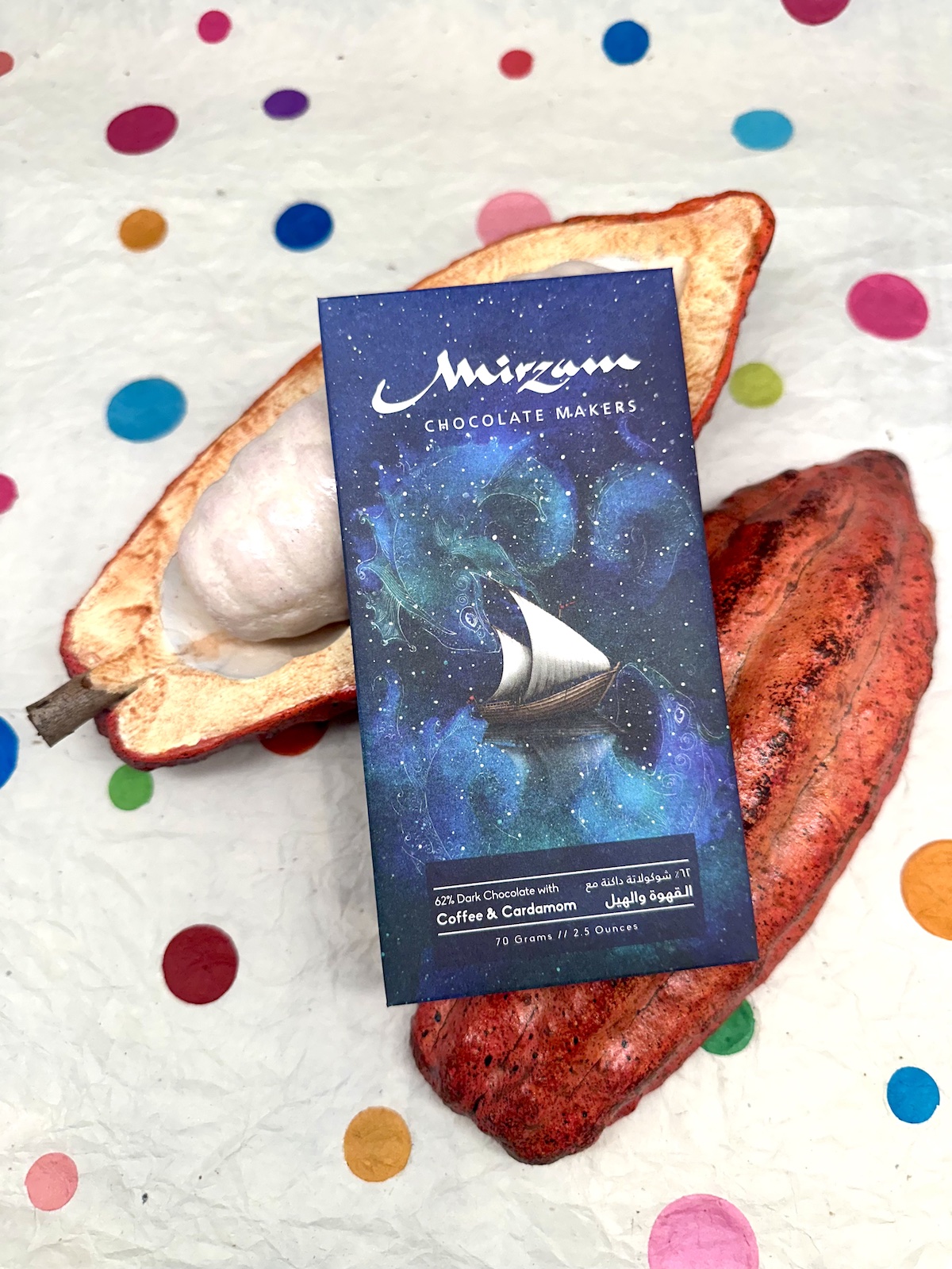 Mirzam Dark w/ Coffee & Cardamom 62%