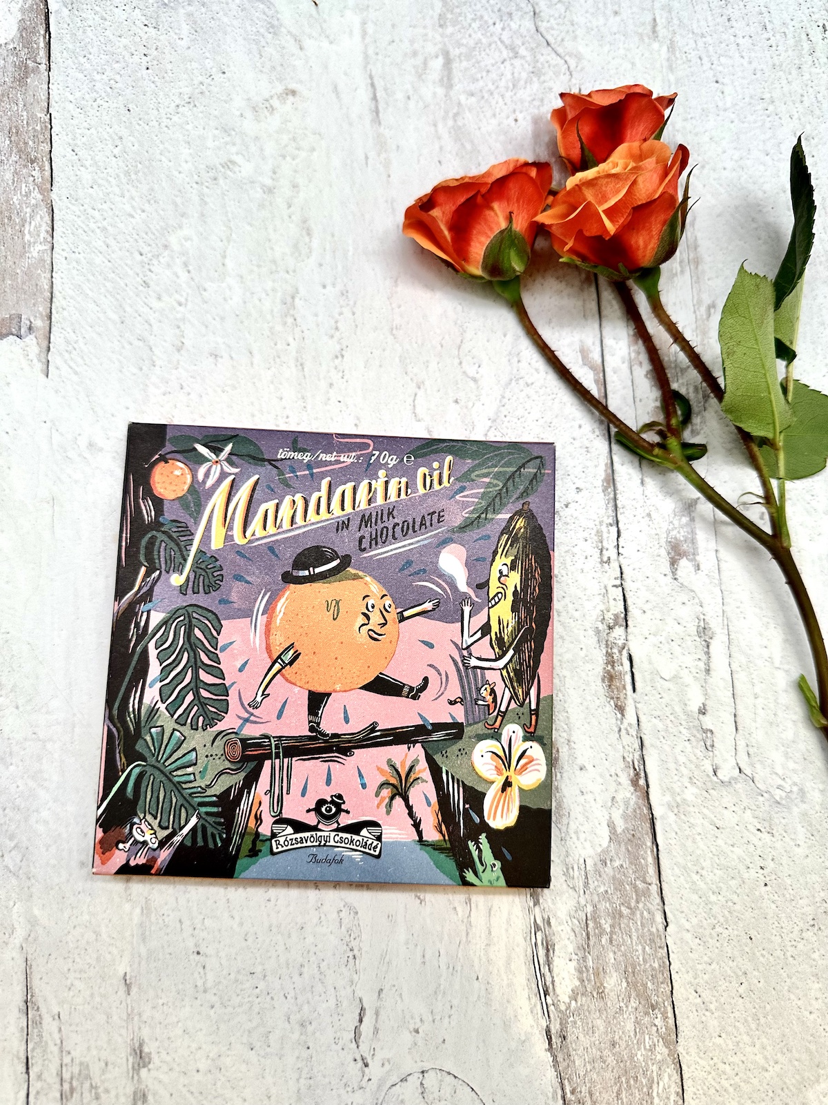 Rozsavolgyi Mandarin Oil Milk Chocolate 40%