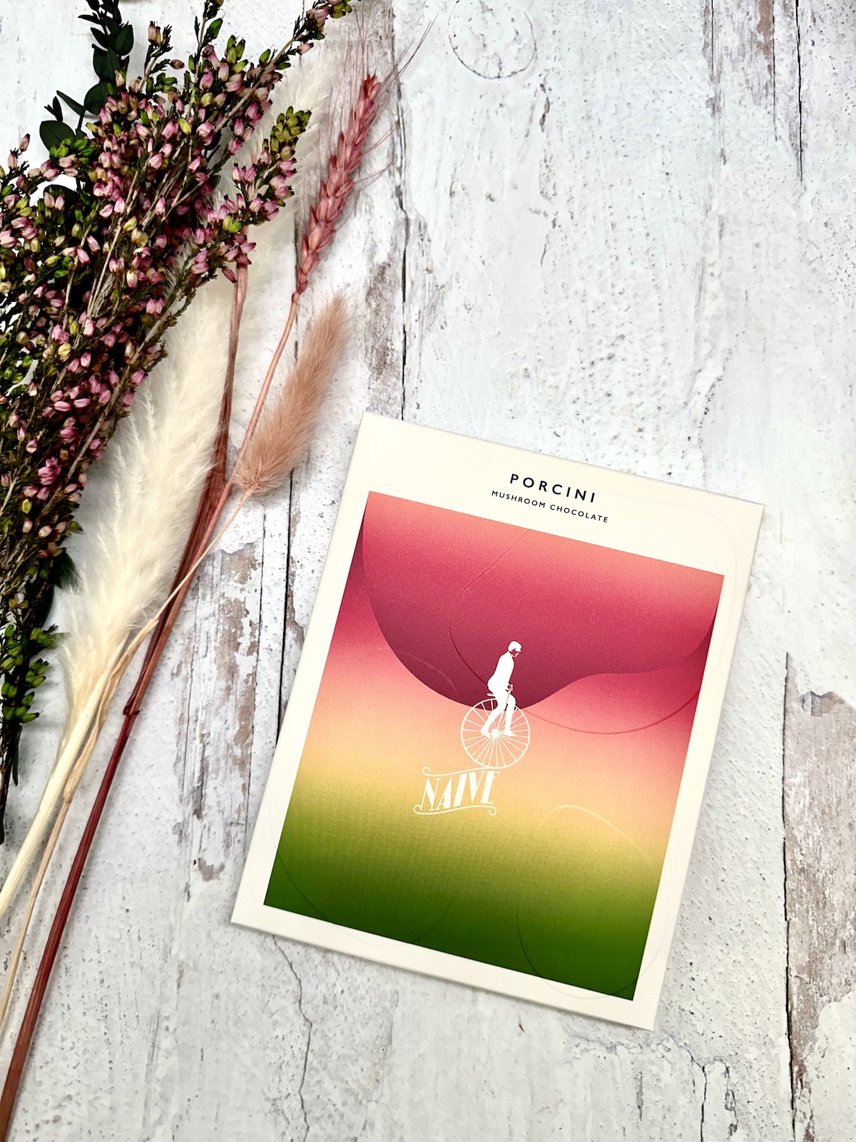 Naive  Porcini Dark Milk Chocolate 62%