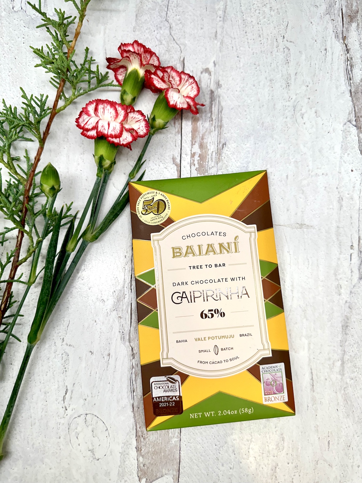 Baiani Dark Chocolate with Caipirinha 65%