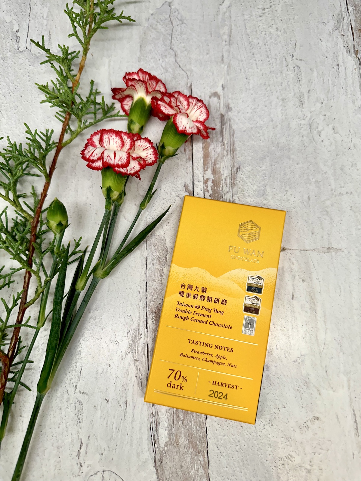 Fu Wan Taiwan Ping Tung Double Ferment Rough Ground Dark Chocolate 70%