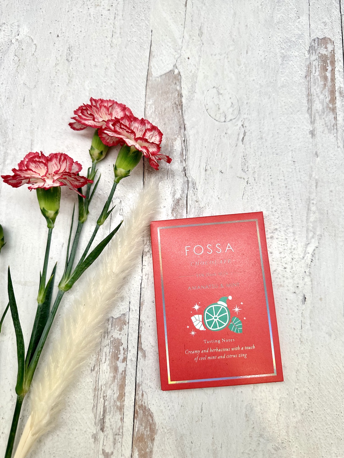 Fossa Amanatsu & Mint Dark Milk Chocolate 55%