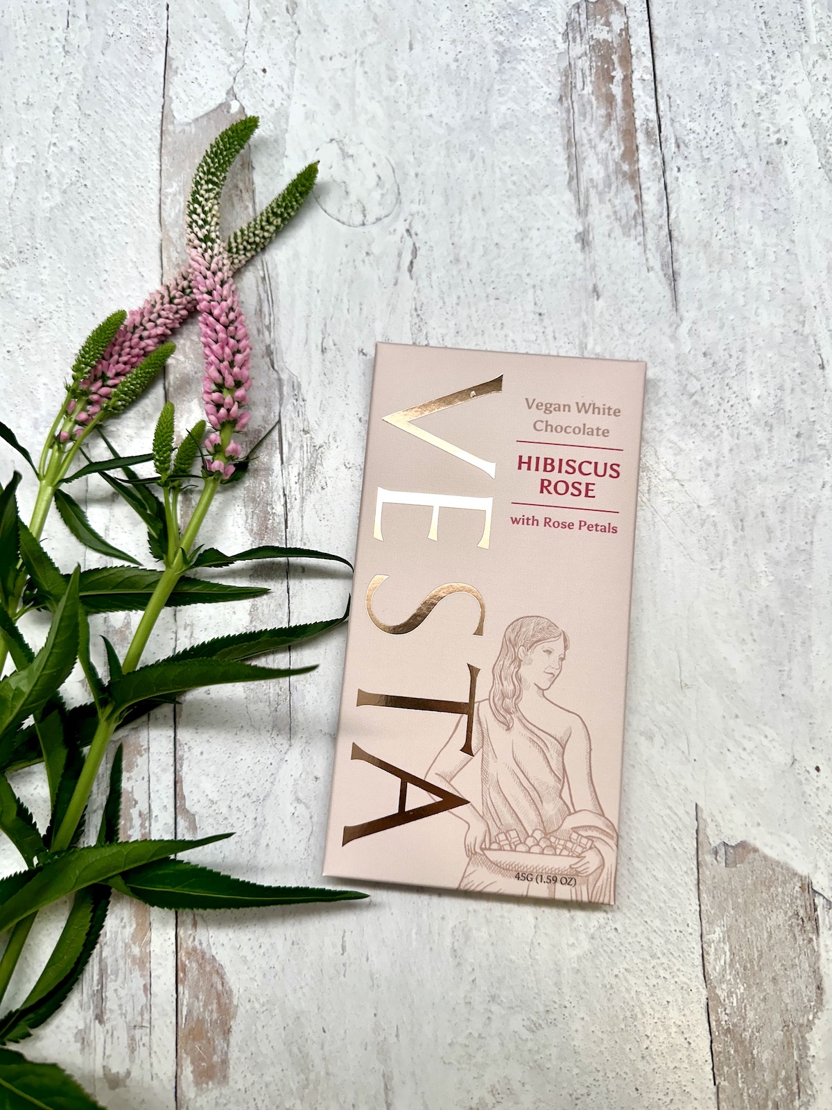 Vesta Hibiscus Rose Vegan White