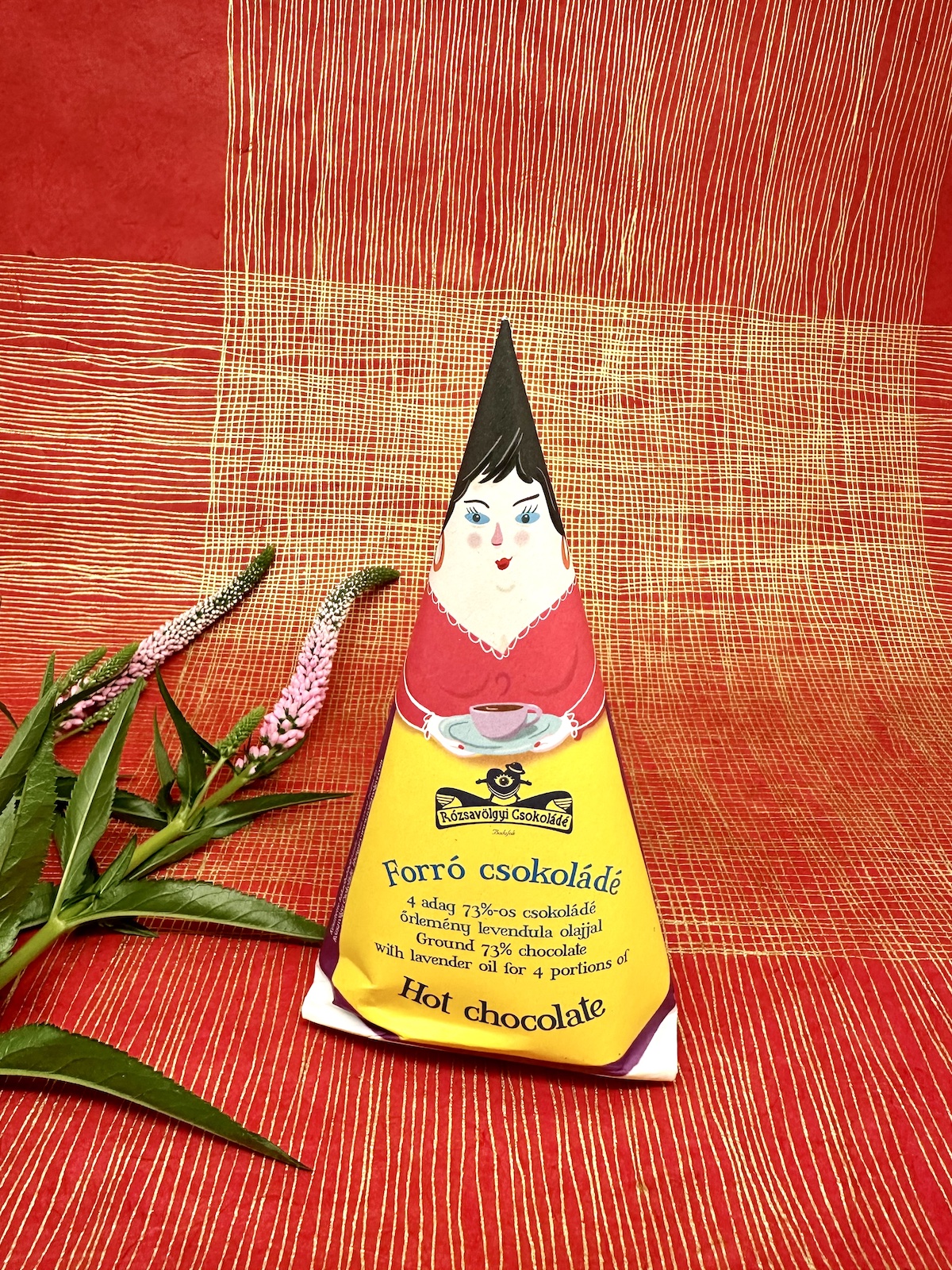Rozsavolgyi Lavender Dark Drinking Chocolate 73%