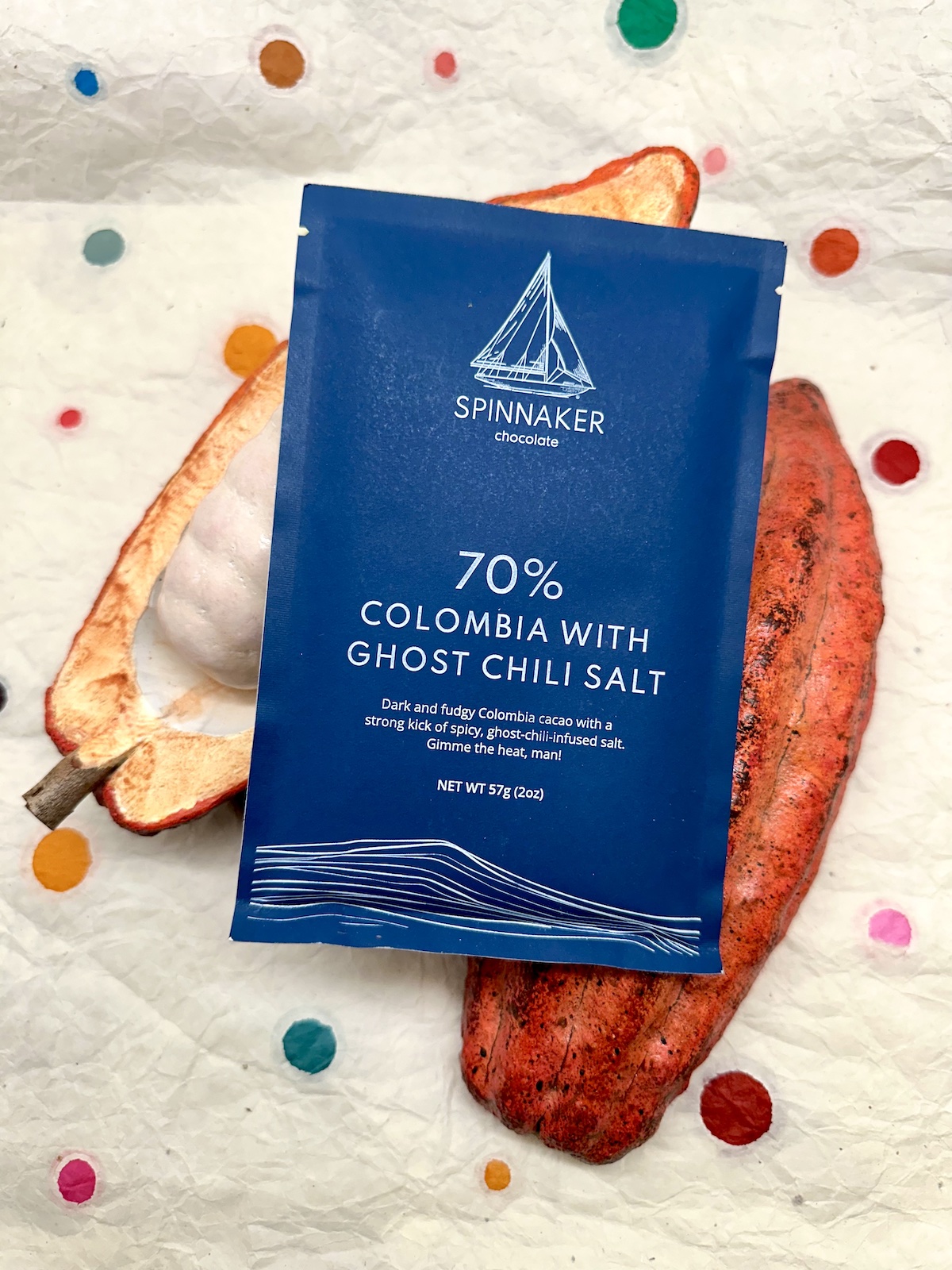 Spinnaker Colombia with Ghost Chili Salt 70%