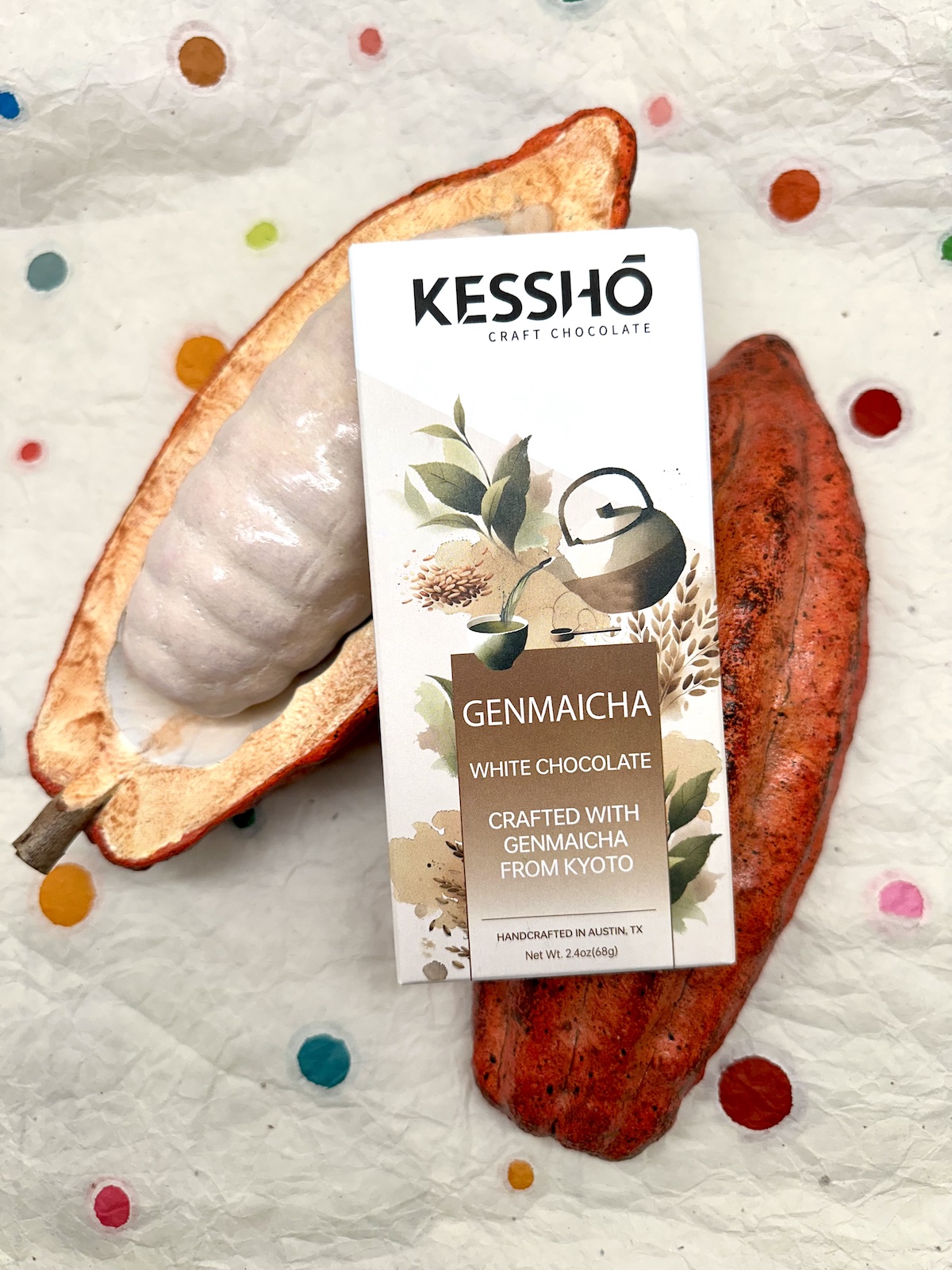 Kessho Genmaicha White Chocolate