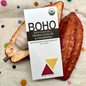 BOHO Orange Olive Oil & Cranberries White Chocolate