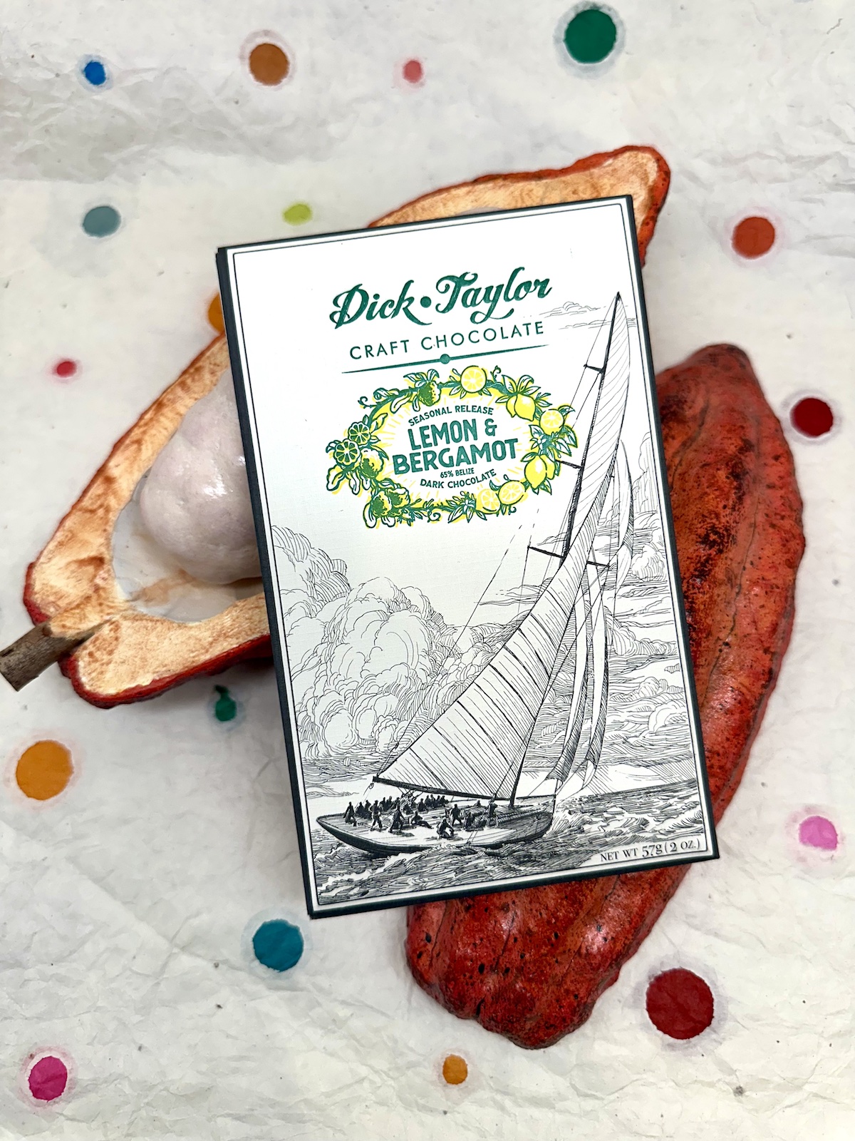 Dick Taylor Lemon & Bergamot Dark Chocolate 65%