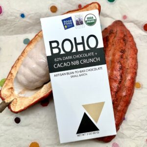 BOHO Cacao Nib Crunch Dark Chocolate 62%