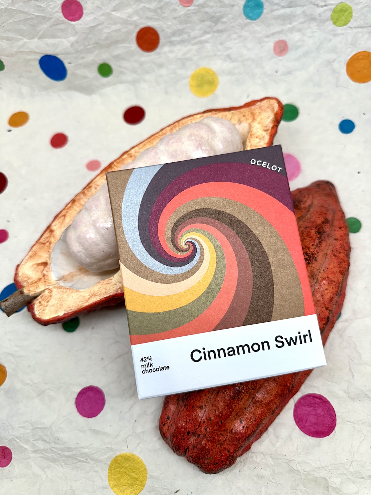 Ocelot Cinnamon Swirl Milk Chocolate 42%