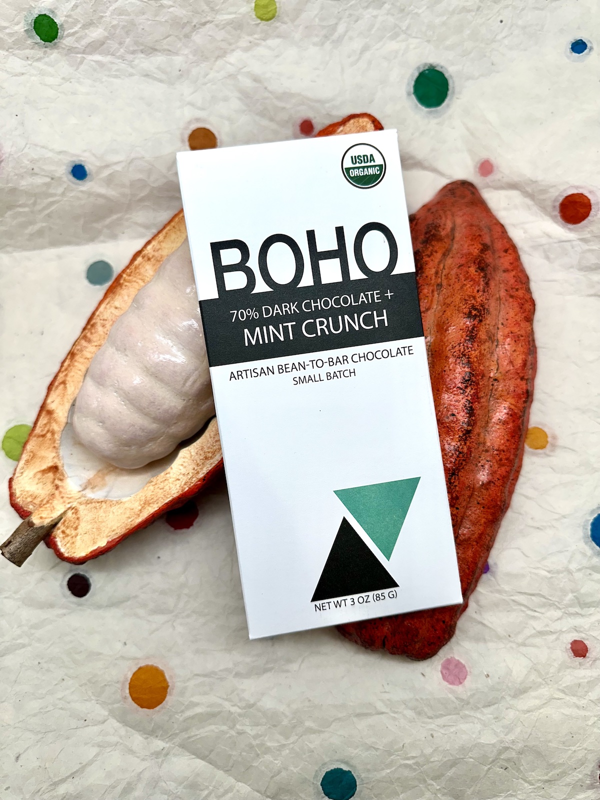 BOHO Mint Crunch Dark Chocolate 70%