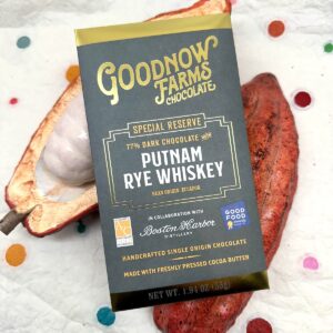 Goodnow Farms Putnam Rye Whiskey Dark Chocolate 77%