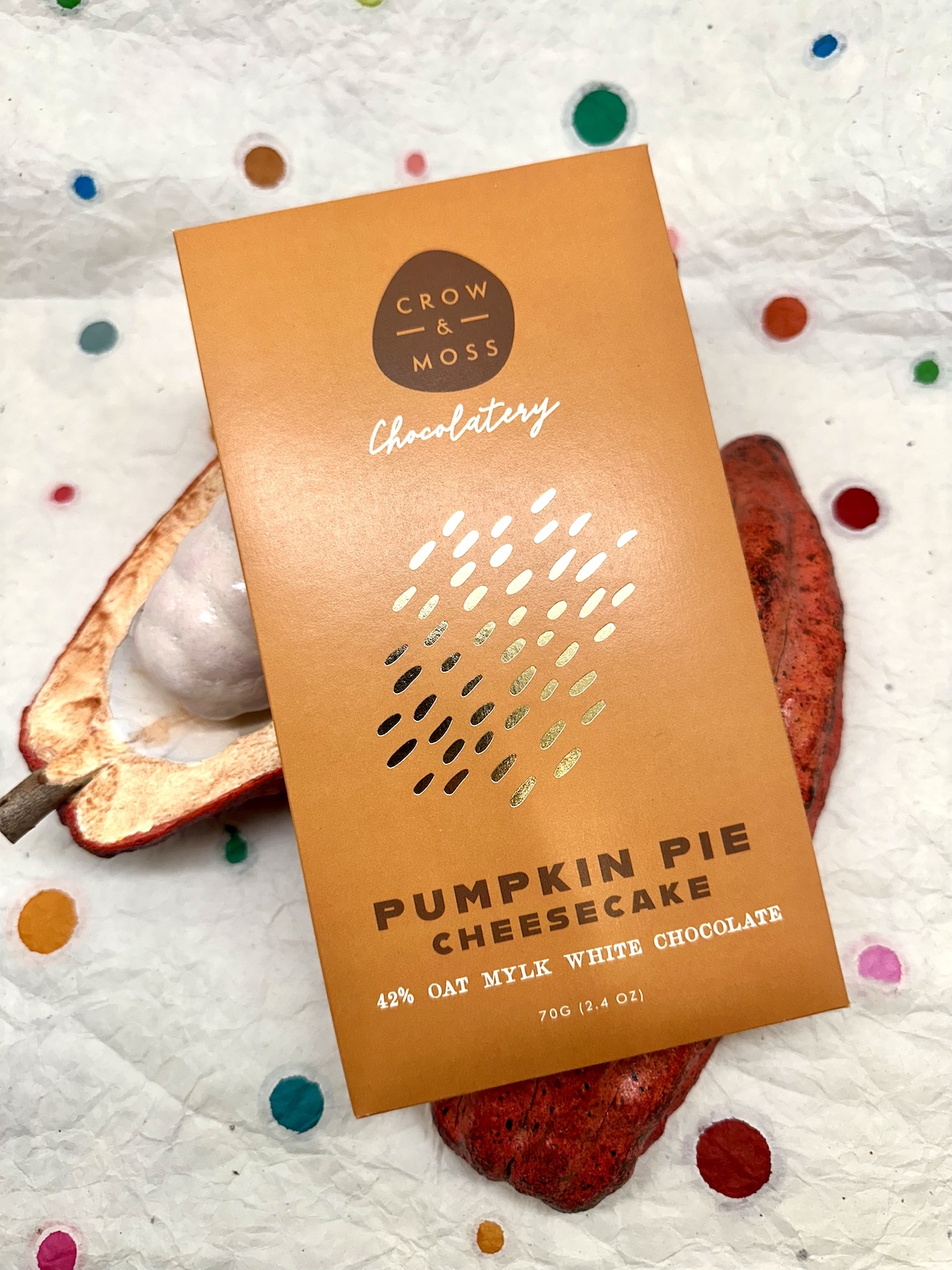 Crow & Moss Pumpkin Pie Cheesecake Oat Mylk White 42%