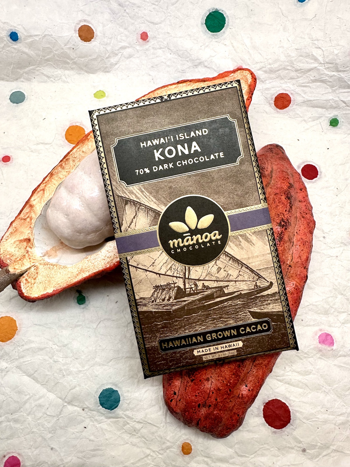 Manoa Hawaii Island Kona Dark Chocolate 70%