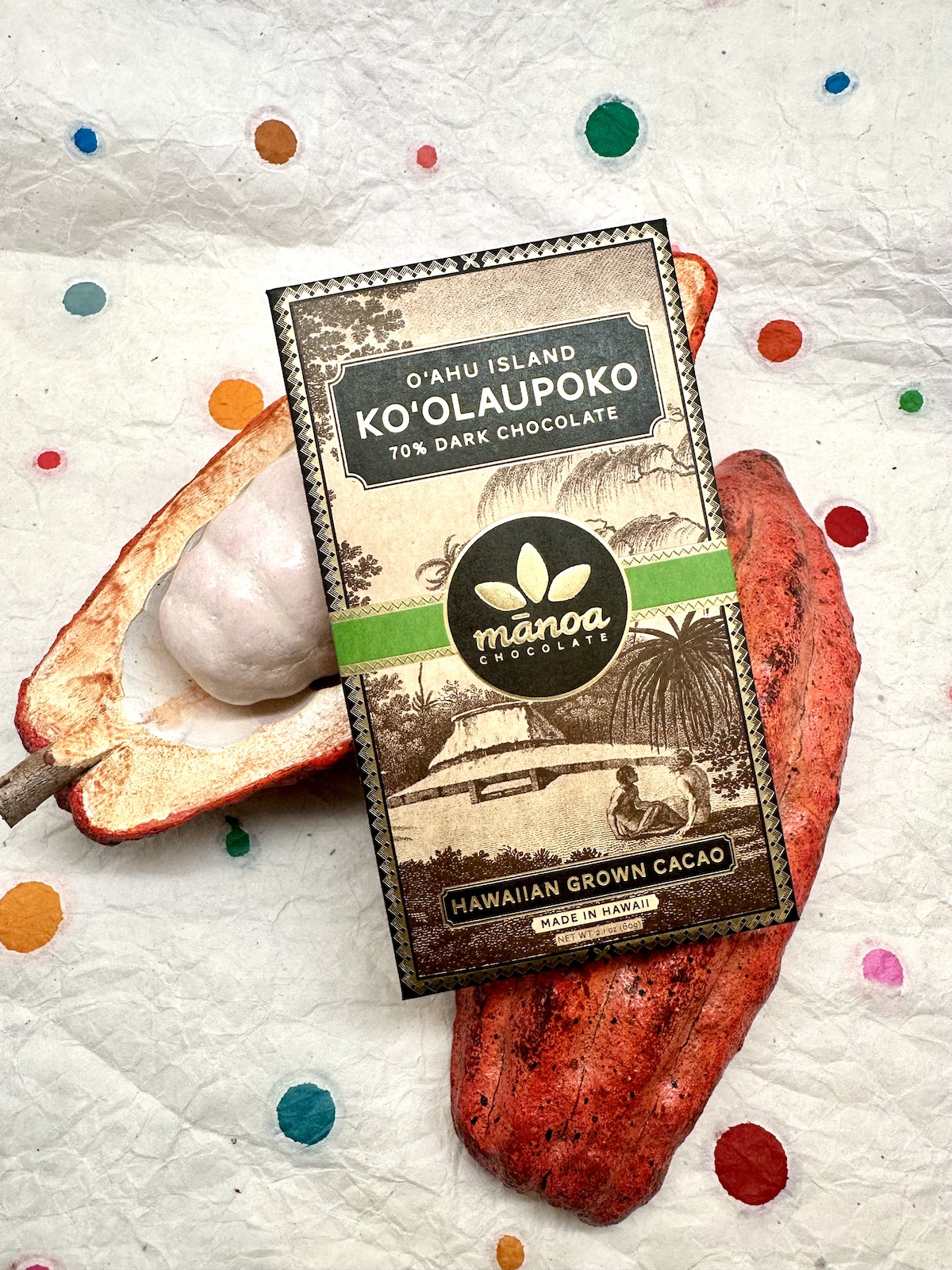 Manoa O’ahu Island Koʻolaupoko Dark Chocolate 70%