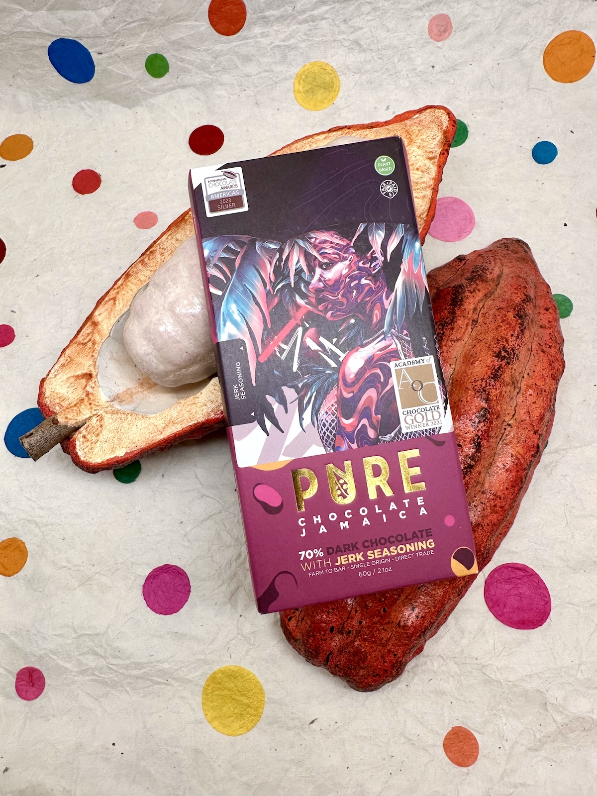 Pure Chocolate Jamaica Jerk Seasoning Dark 70%