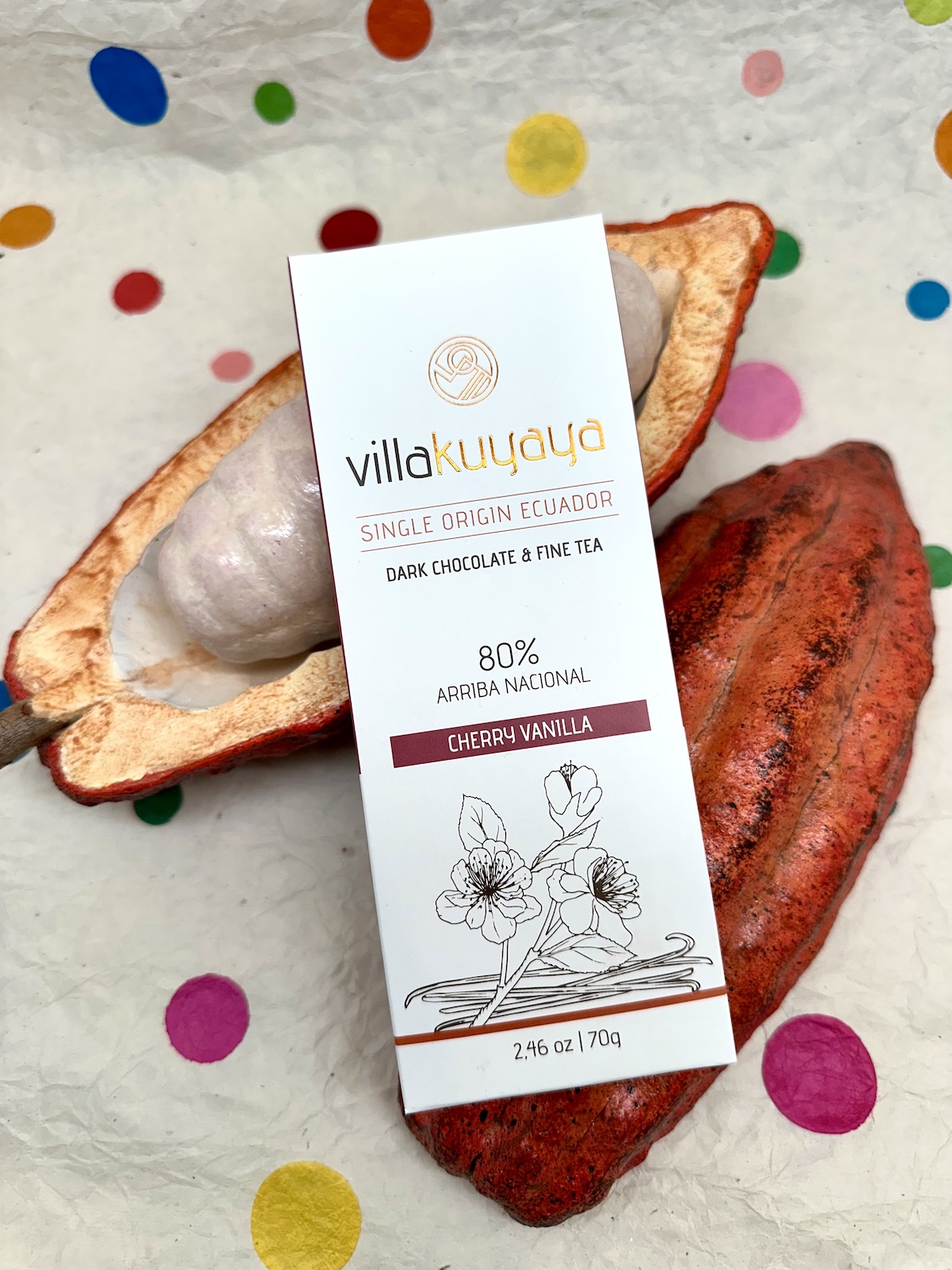 Villakuyaya Cherry Vanilla Dark 80%