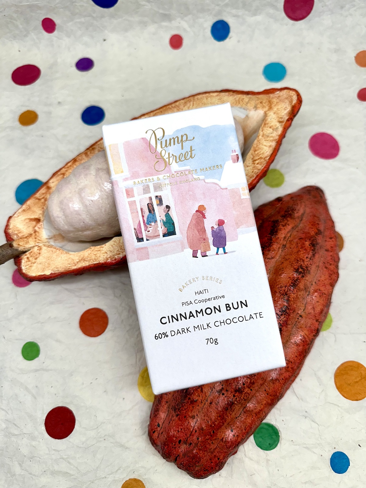 Pump Street Cinnamon Bun Dark Milk Chocolate 60%