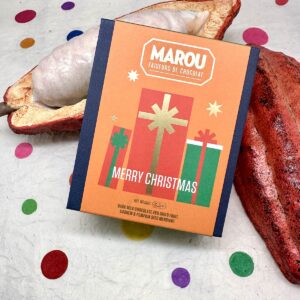 Marou Merry Christmas - Dried Fruits Cashew & Pumpkin Seed Mendiants 48% Milk Chocolate