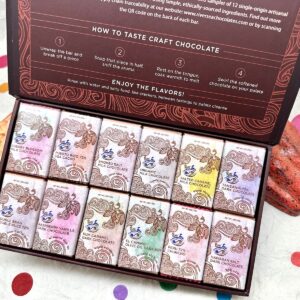River Sea Chocolate 12 Mini Bar Sampler Gift Box set