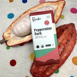 Raaka Peppermint Bark Dark Chocolate 52%