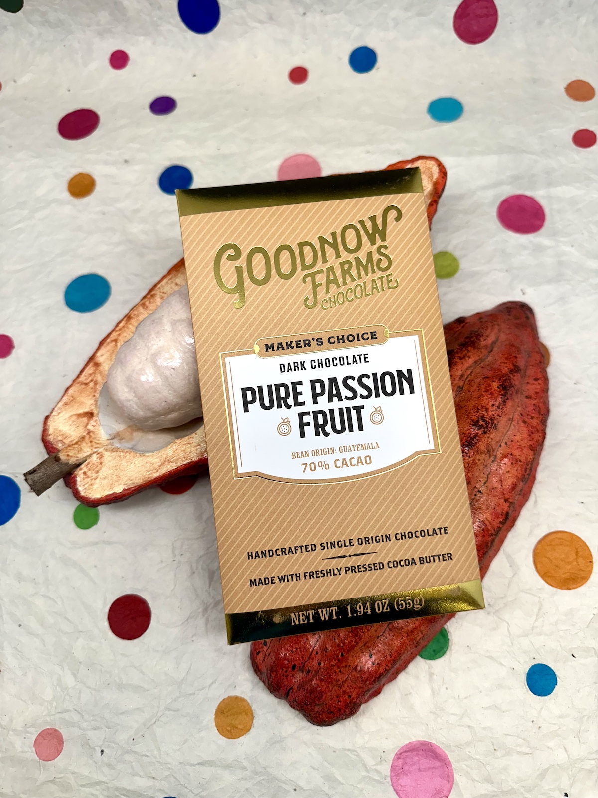 Goodnow Farms Pure Passion Fruit Dark Chocolate 70%