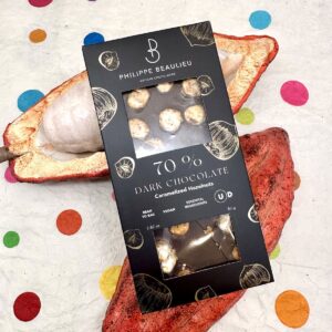 Philippe Beaulieu Caramelized Hazelnut Dark Chocolate 70%