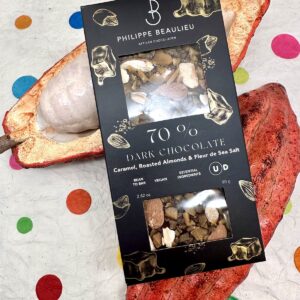 Philippe Beaulieu Caramel Roasted Almonds & Fleur de Sel Dark 70%