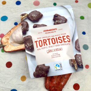 John & Kira Dark Chocolate and Maple Pecan Tortoises