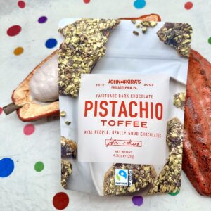 John & Kira Pistachio Toffee Dark Chocolate